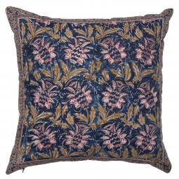 Pineapple Reversible Pillow Cover - Teal